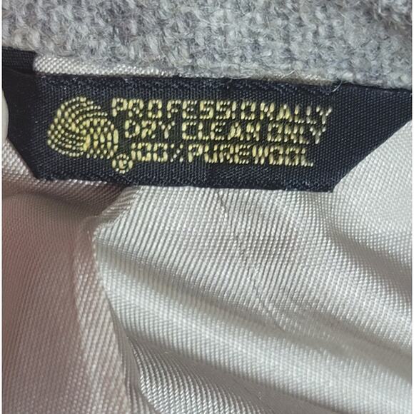 Vintage Anderson Little 100% Wool Grey Tweed Academia Sportcoat Jacket sz 48 - Picture 7 of 10